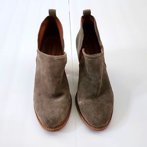 Jeffery Campbell Rosalee Tan Suede Ankle Leather Bootie 9.5 M NWOT